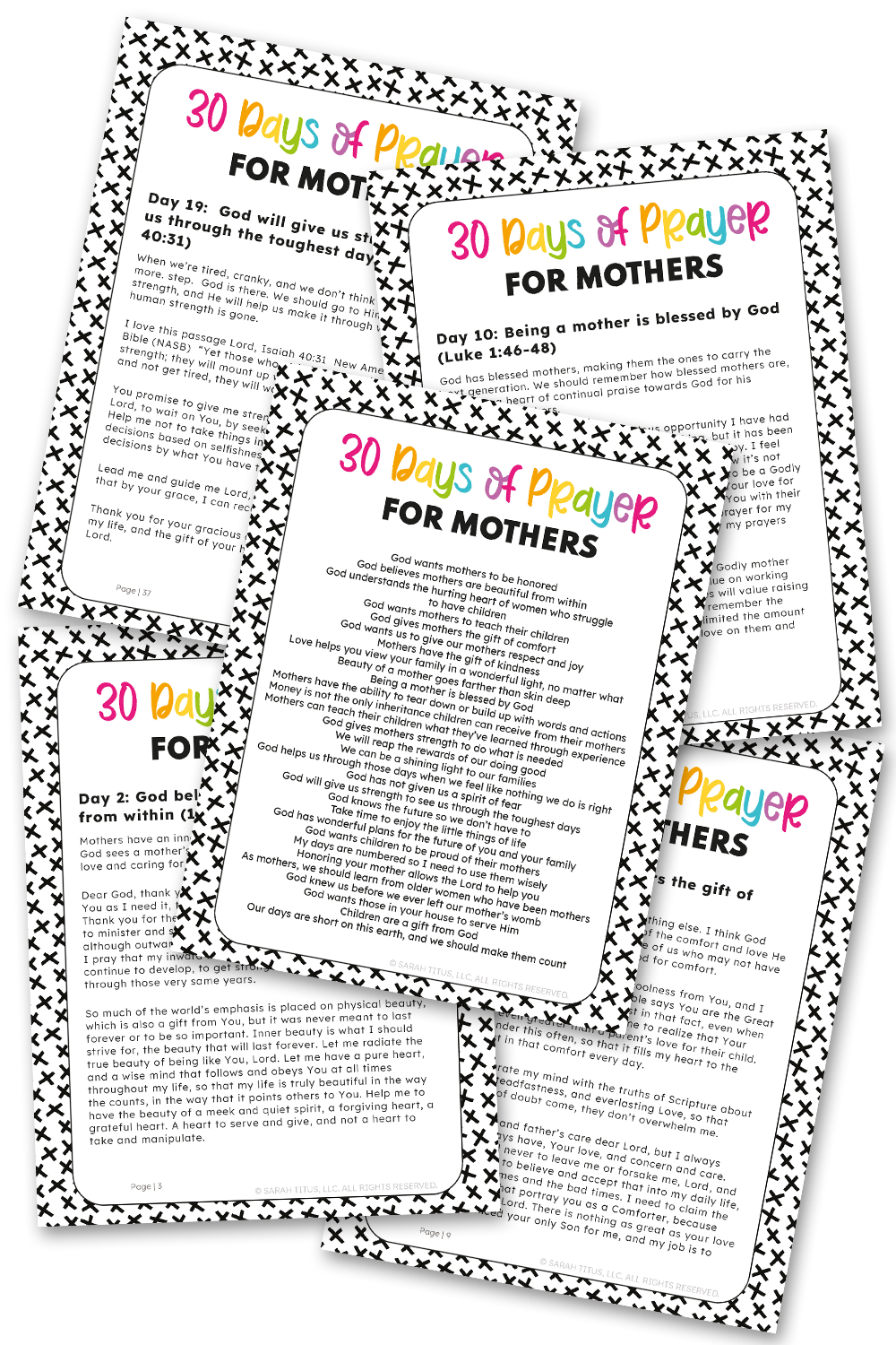 30 Days of Prayer for Mothers Binder