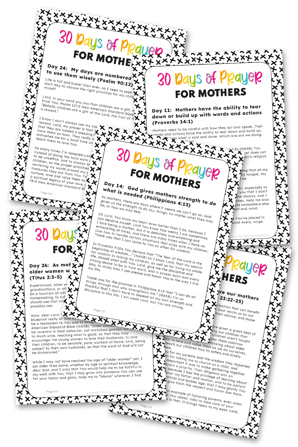 30 Days of Prayer for Mothers Binder