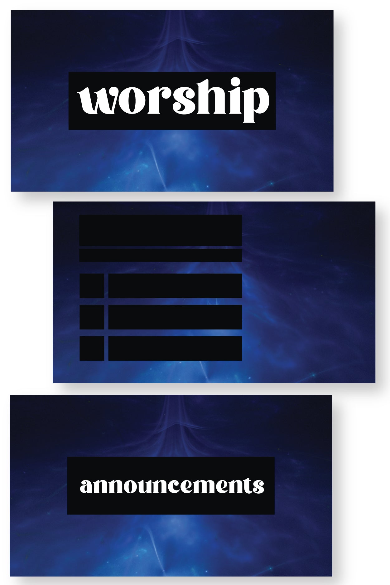 Midnight Blue Slide Templates {65+ Slides}