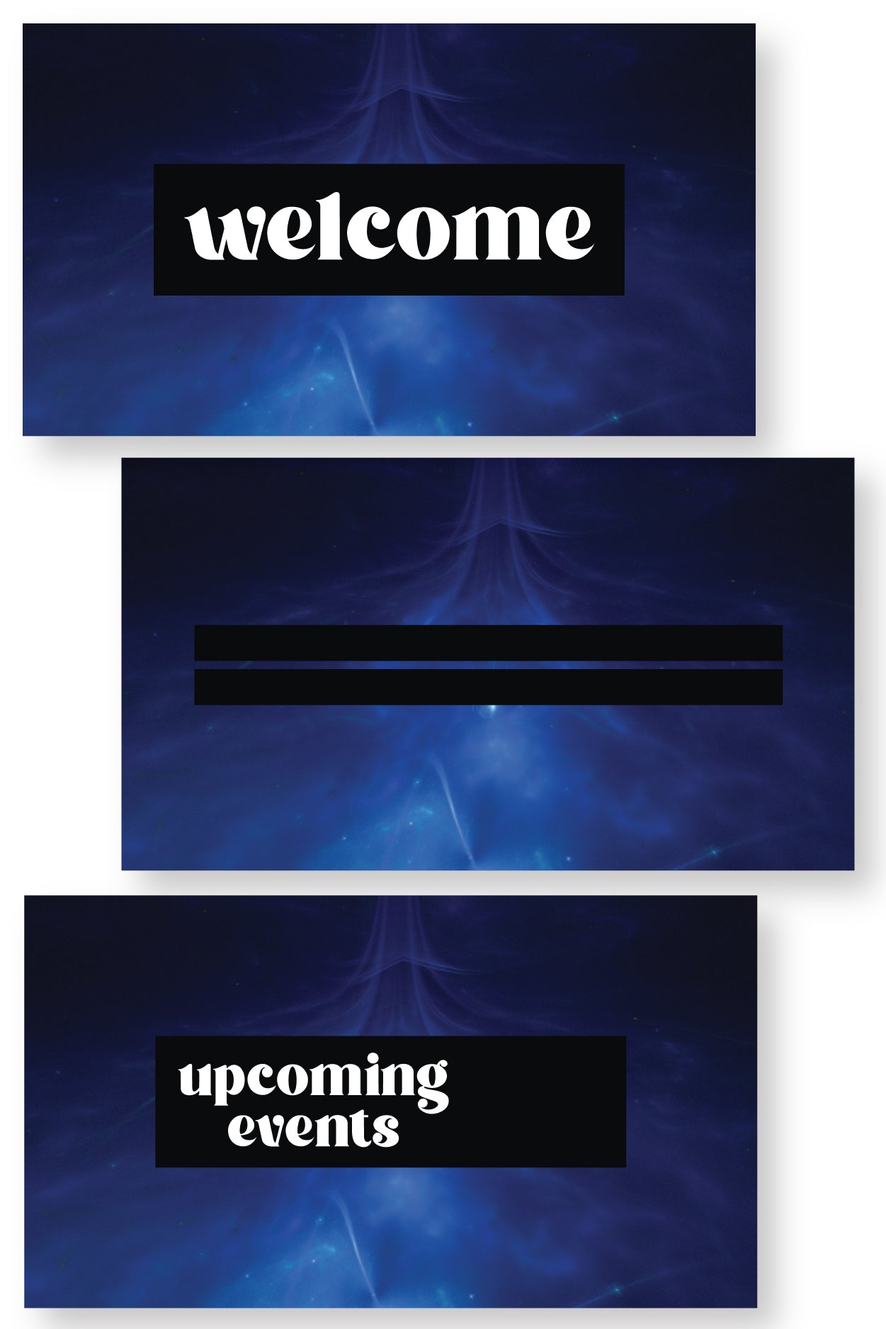 Midnight Blue Slide Templates {65+ Slides}