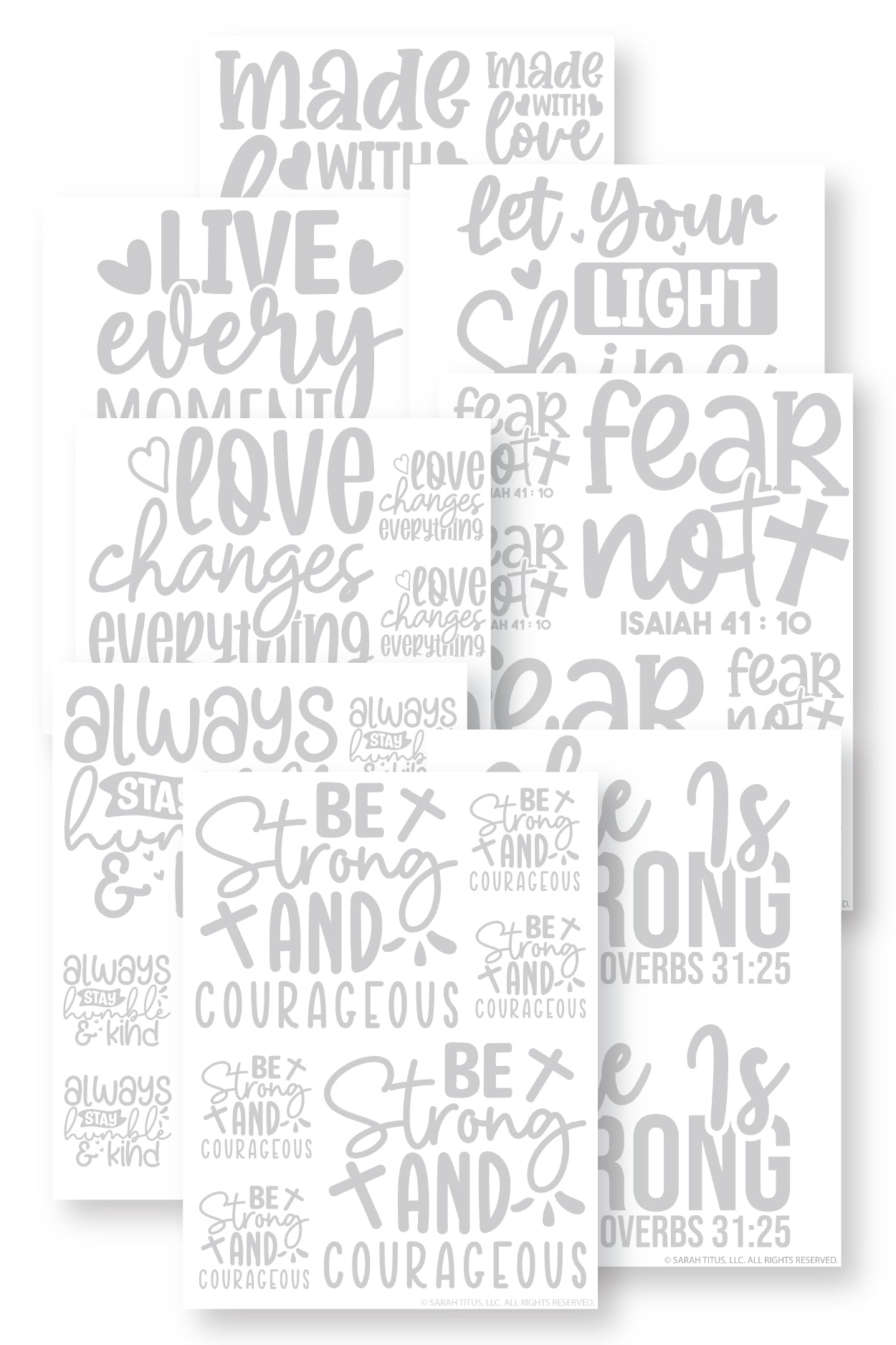 Christian Hand Lettering Practice Sheets {130+ Pages}