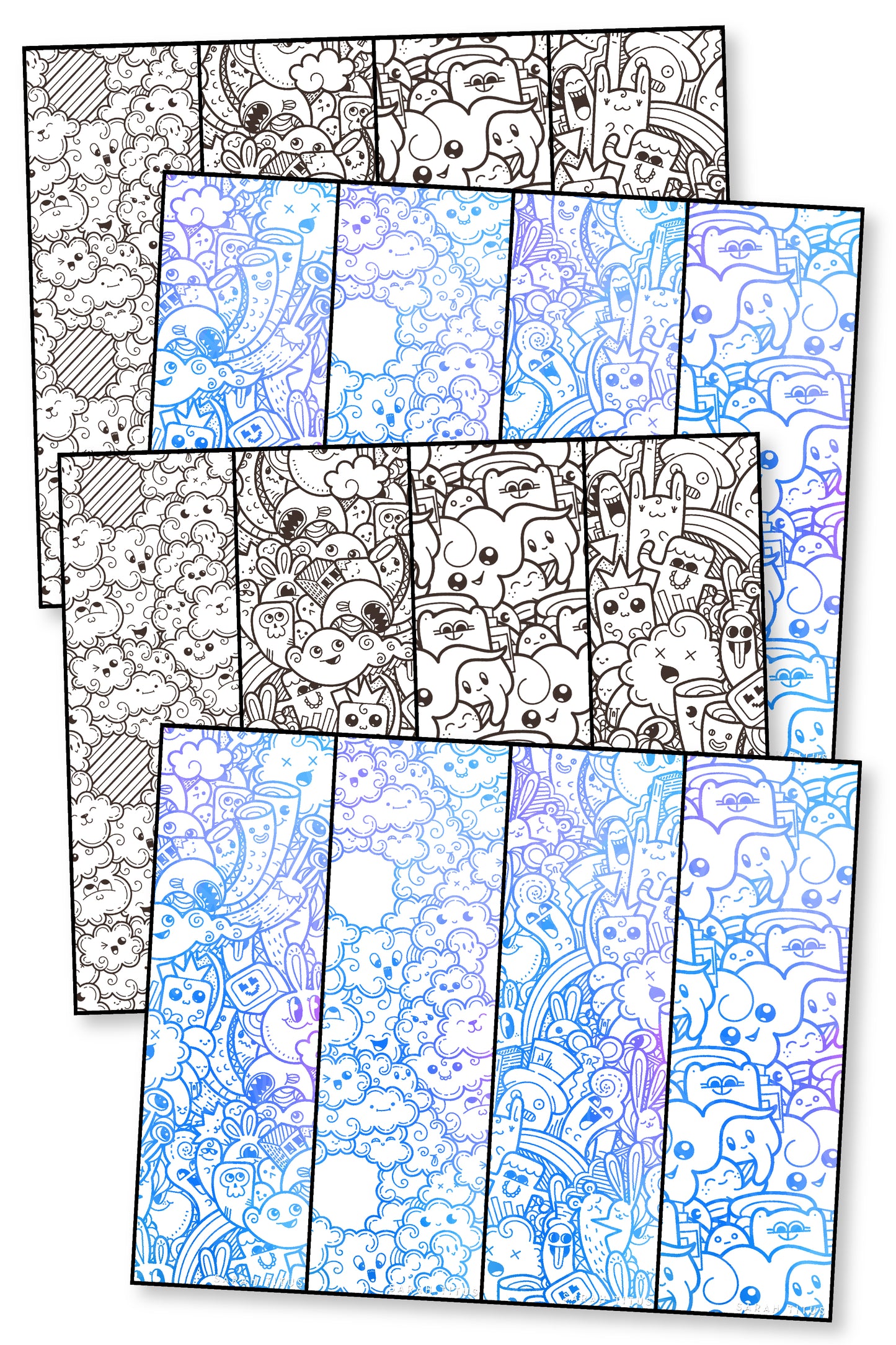 Coloring Bookmarks for Kids