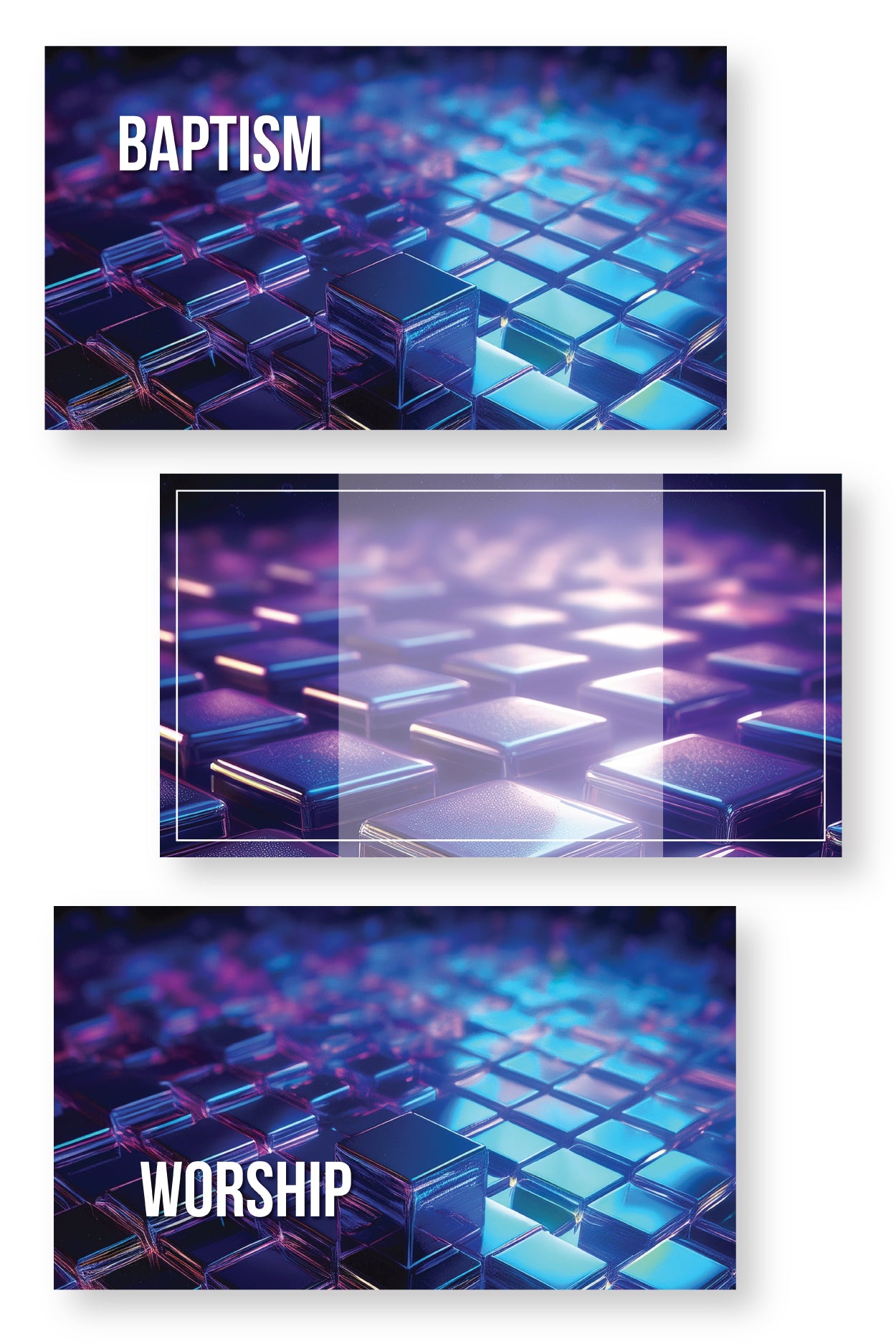 Iridescent Cubes Slide Templates {65+ Slides}