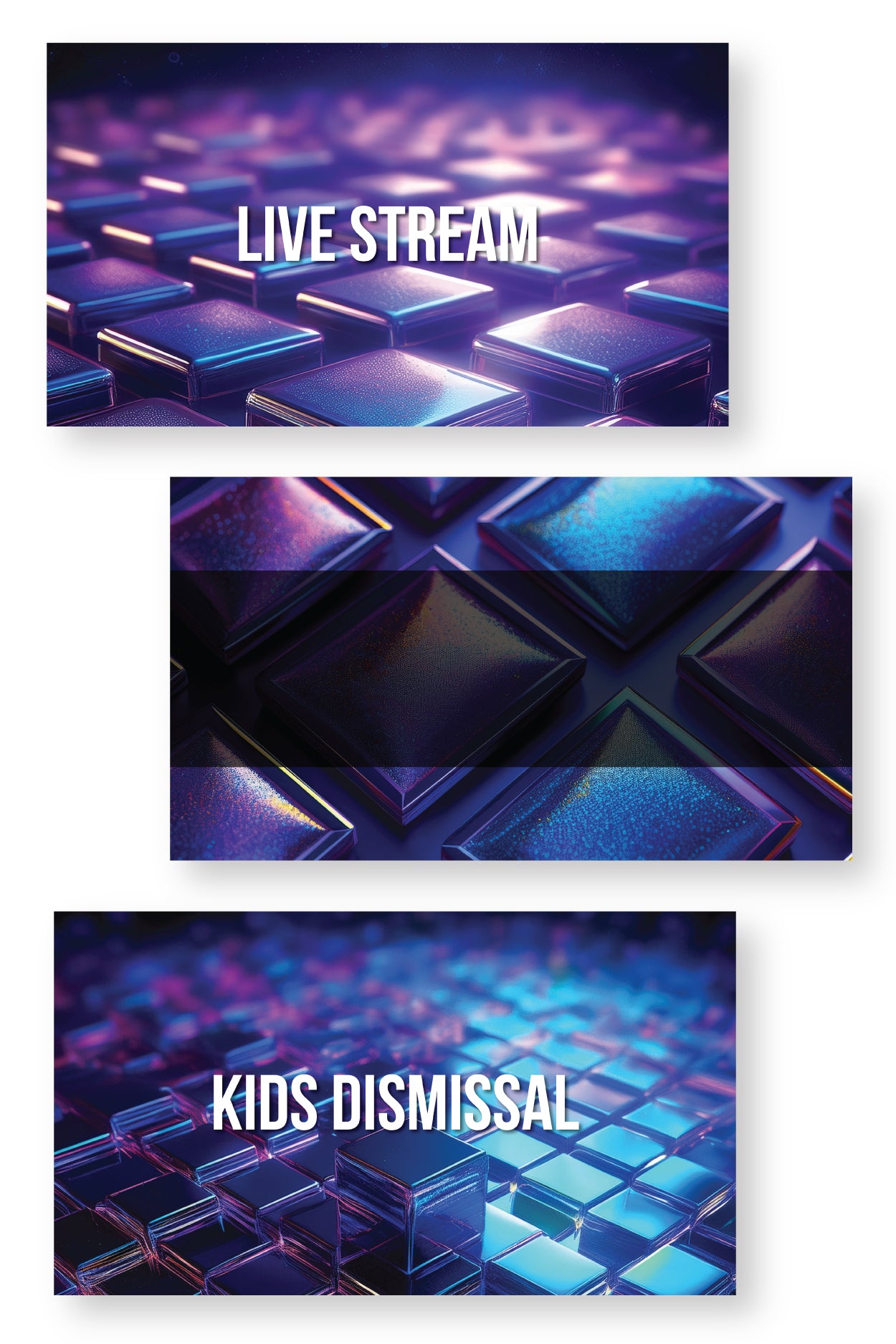 Iridescent Cubes Slide Templates {65+ Slides}
