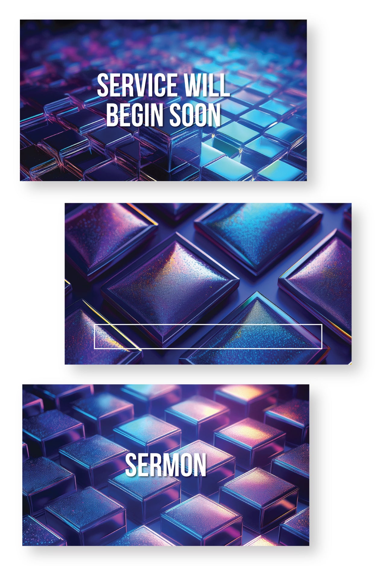 Iridescent Cubes Slide Templates {65+ Slides}