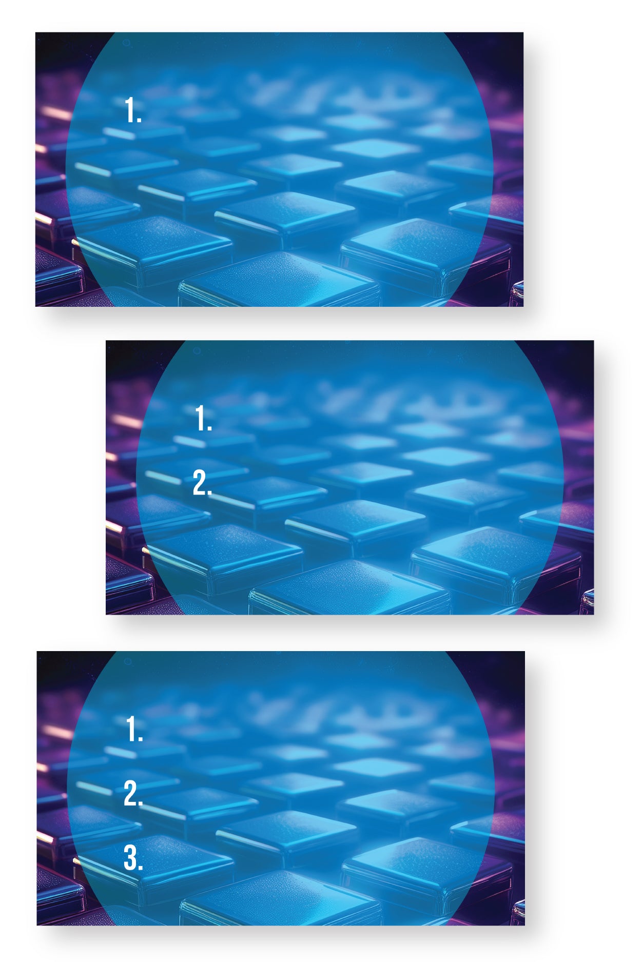 Iridescent Cubes Slide Templates {65+ Slides}