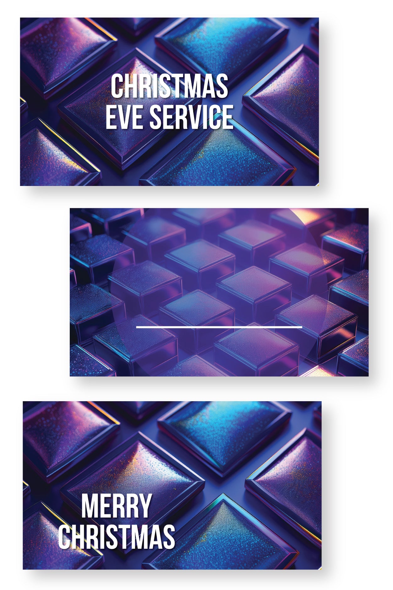 Iridescent Cubes Slide Templates {65+ Slides}