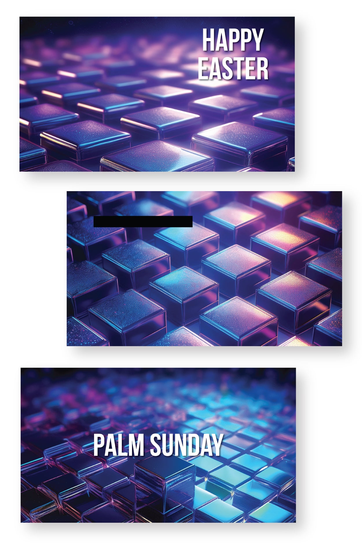 Iridescent Cubes Slide Templates {65+ Slides}