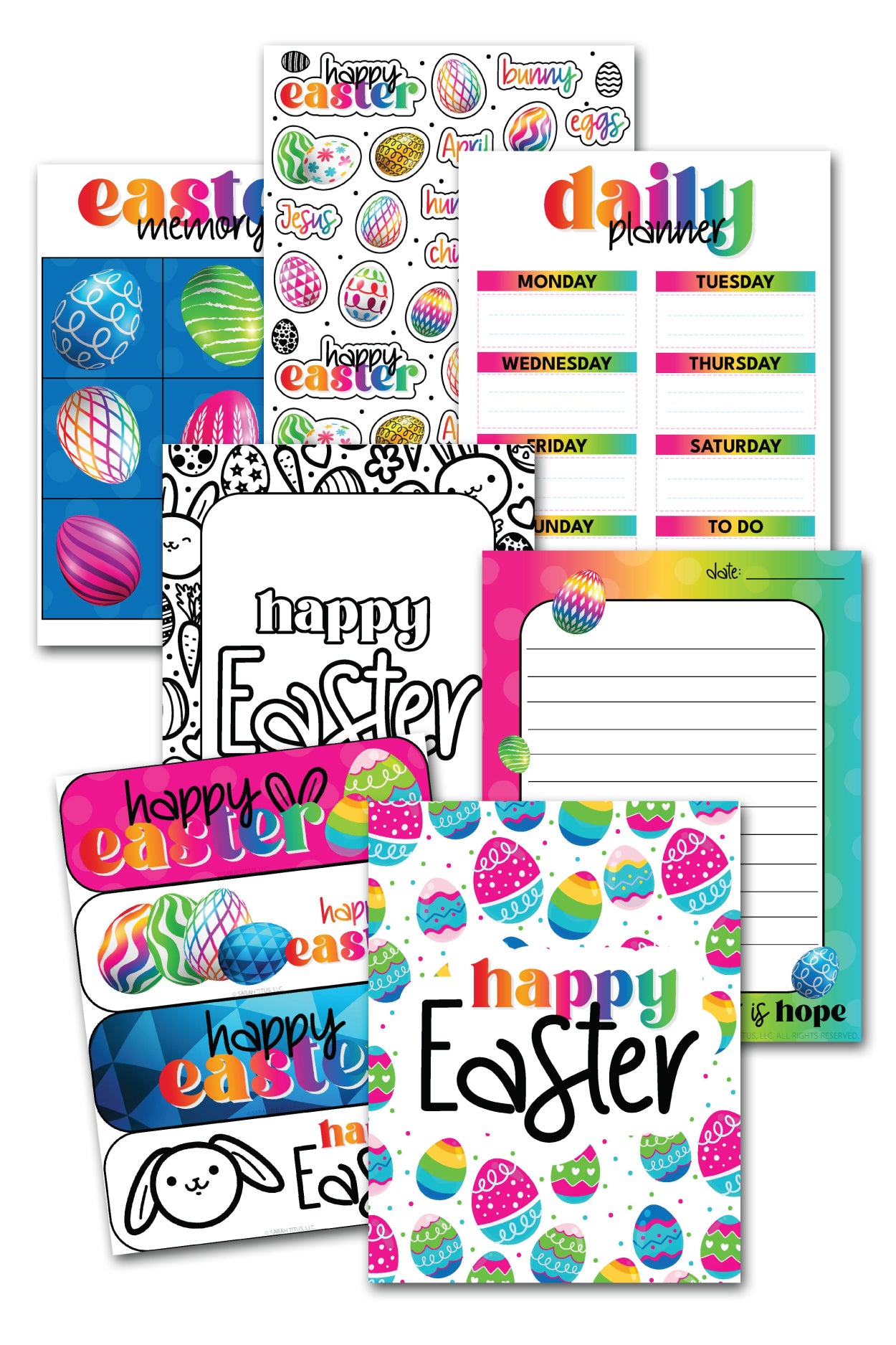Easter Planner Pack {9 Pages + SVG }