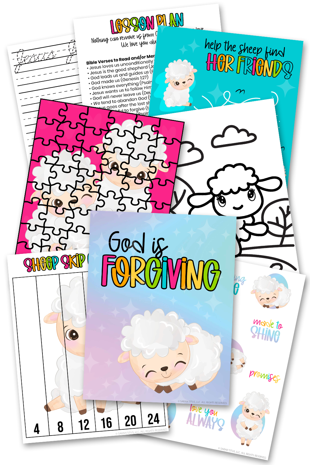 God is Forgiving Kids Activities Pack