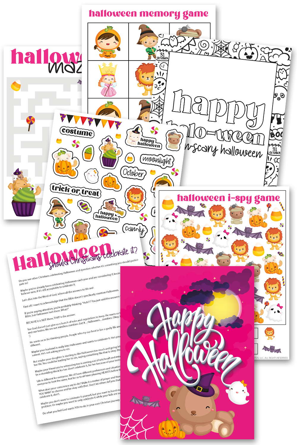 Halloween Kids Activities Pack
