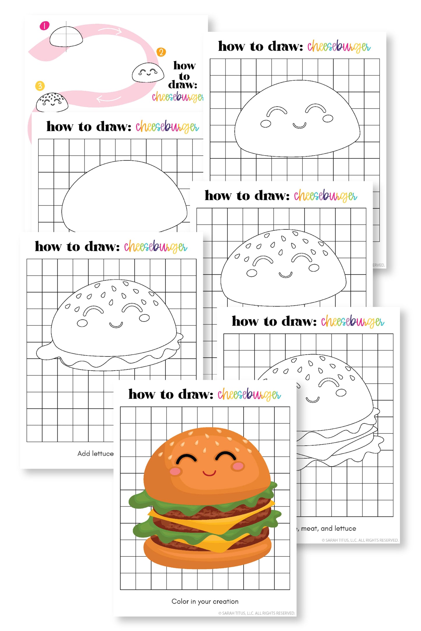 How to Draw a Cheeseburger