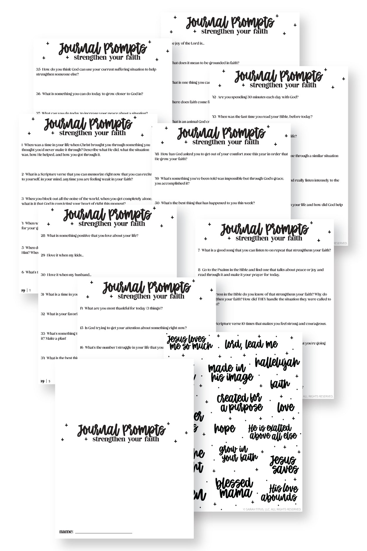 Journal Prompts to Strengthen Your Faith