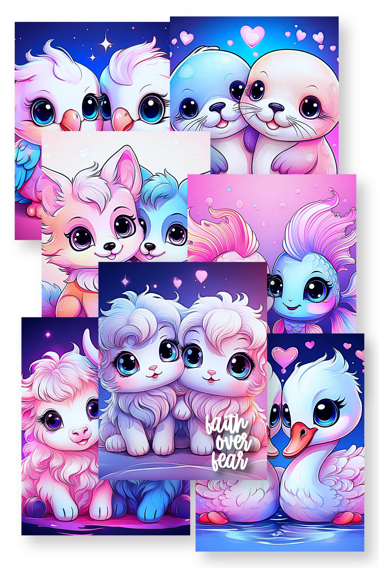 Kawaii Couples Christian Binder Covers {50+ Pages}