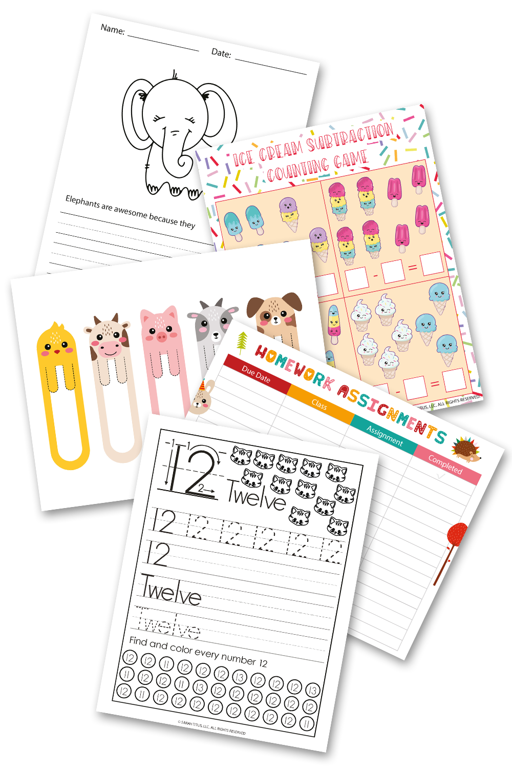 Kids Educational Activities Binder