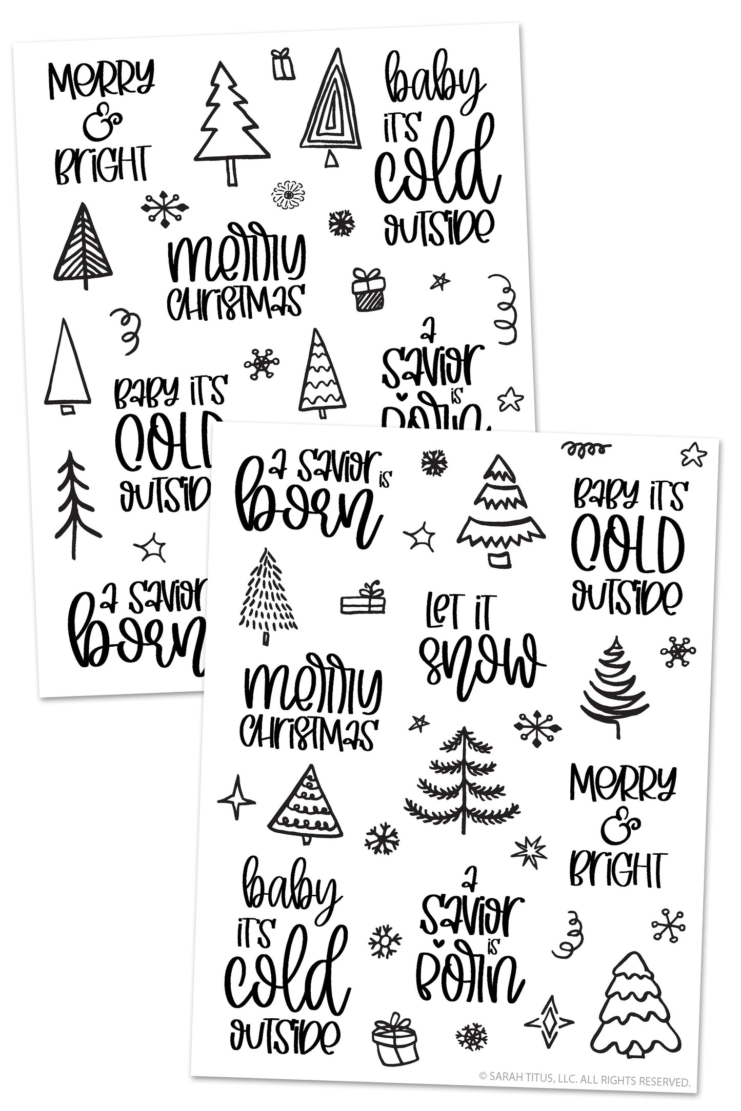 Let it Snow Stickers