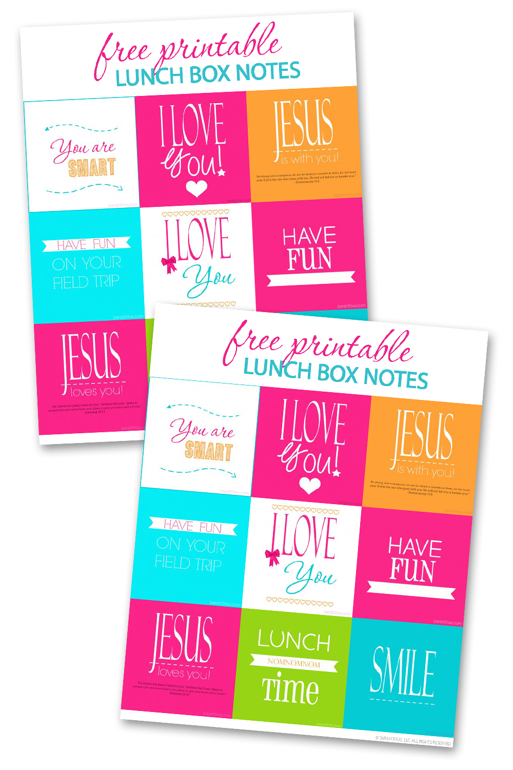 Lunch Box Notes for Kids