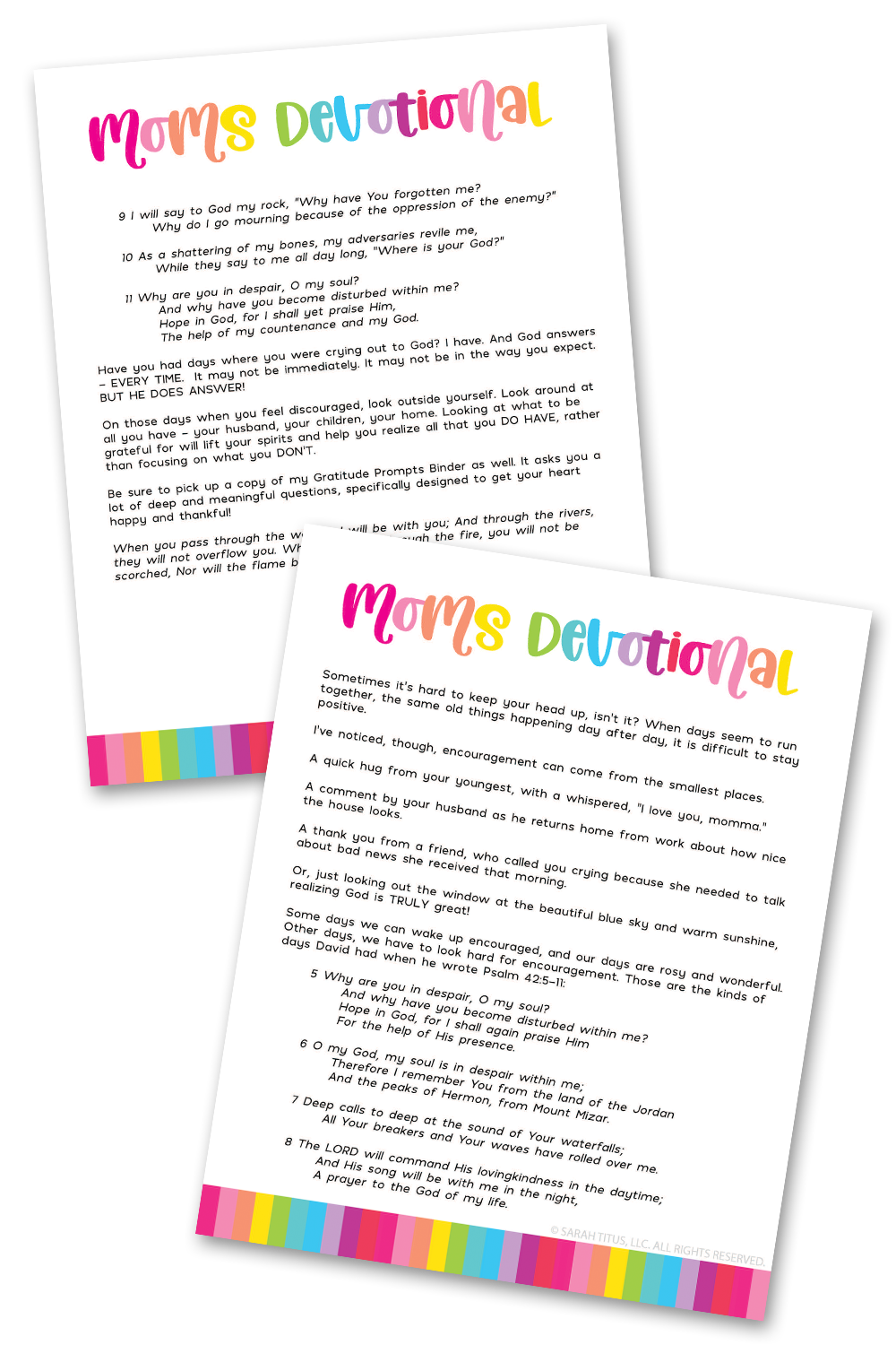 Moms Devotional Printable