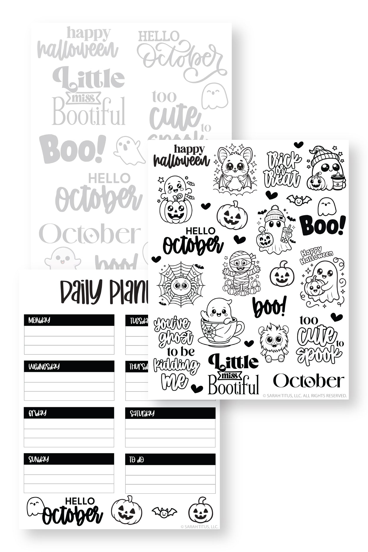 October Planner Pack {9 Pages}