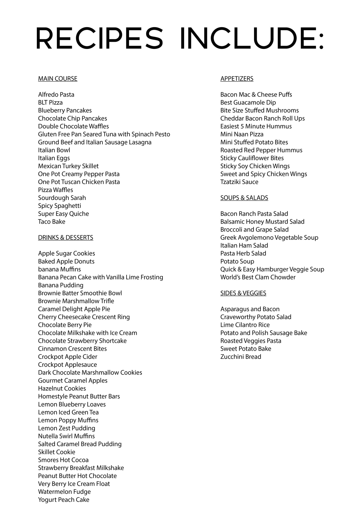 Recipe Binder {130+ Pages}