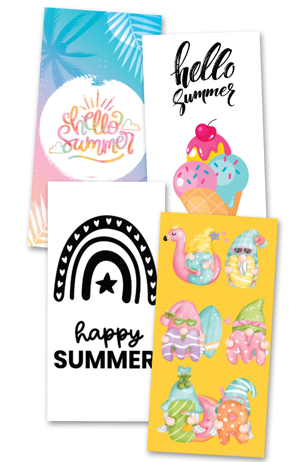 Summer Text Cards