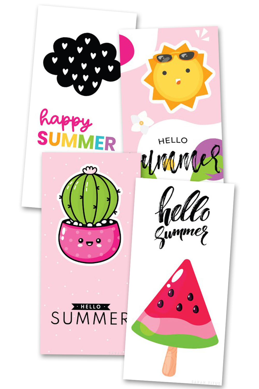Summer Text Cards