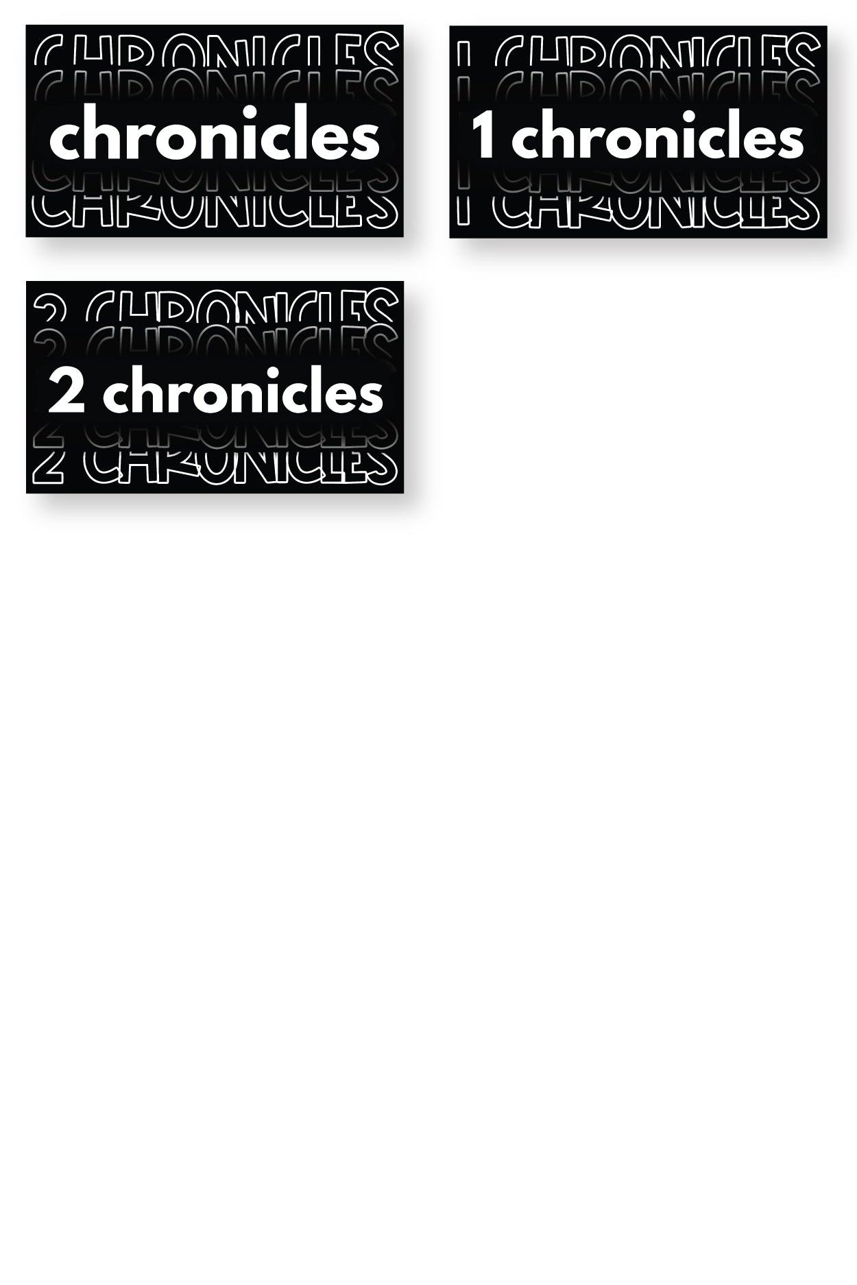 Typography Sermon Series Graphics {Books of the Bible}