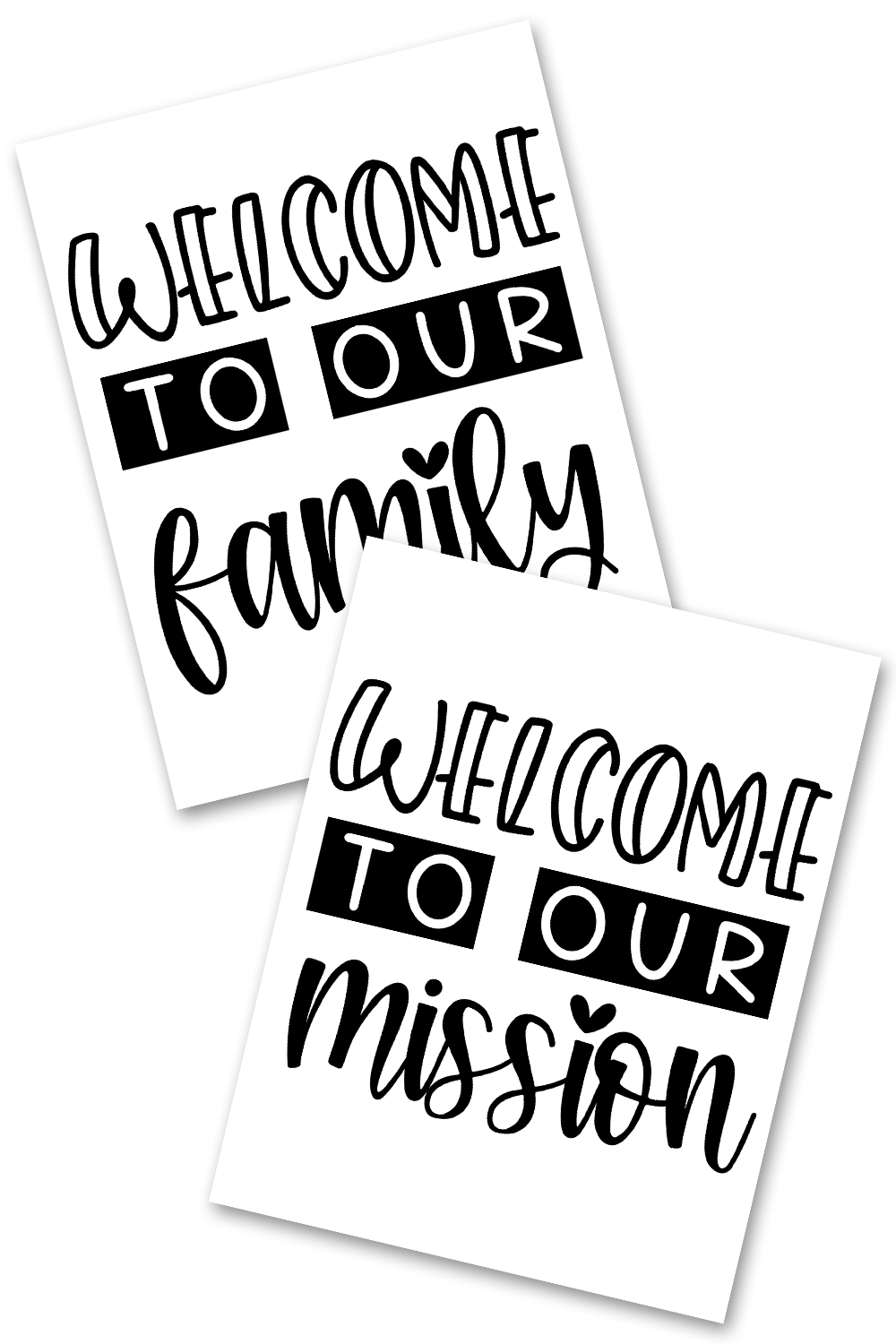 Welcome to Our Church Poster & Stickers Set