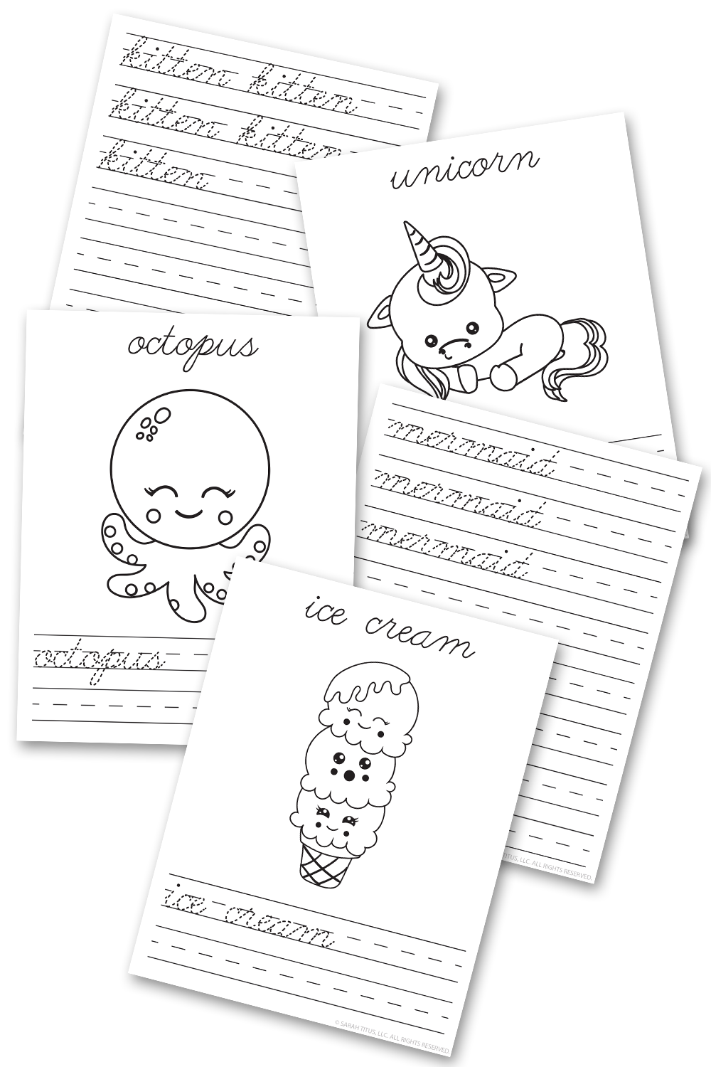 ABC Cursive Handwriting Practice Sheets