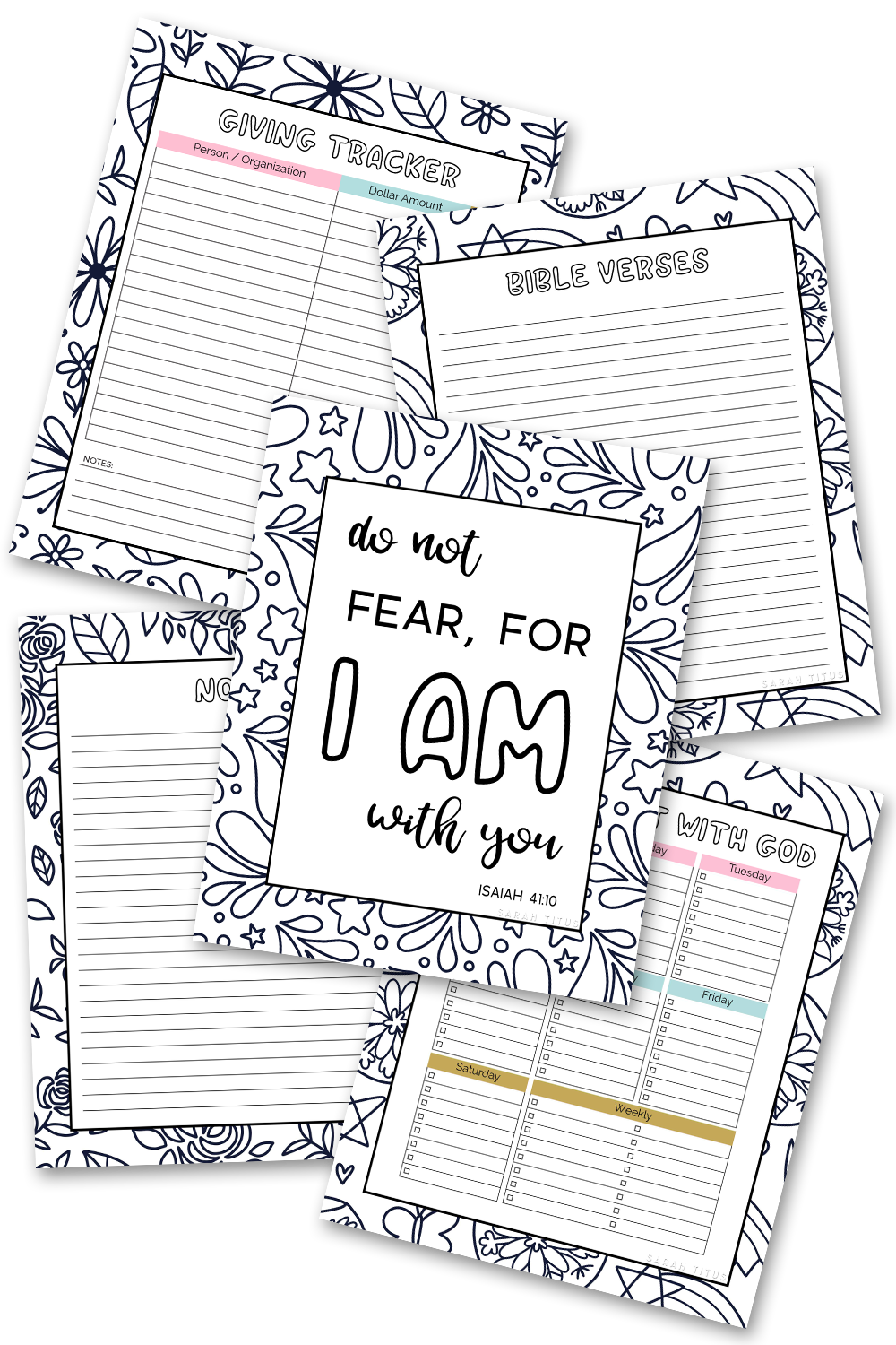 Coloring Hope Binder (31 Day Christian Devotional)