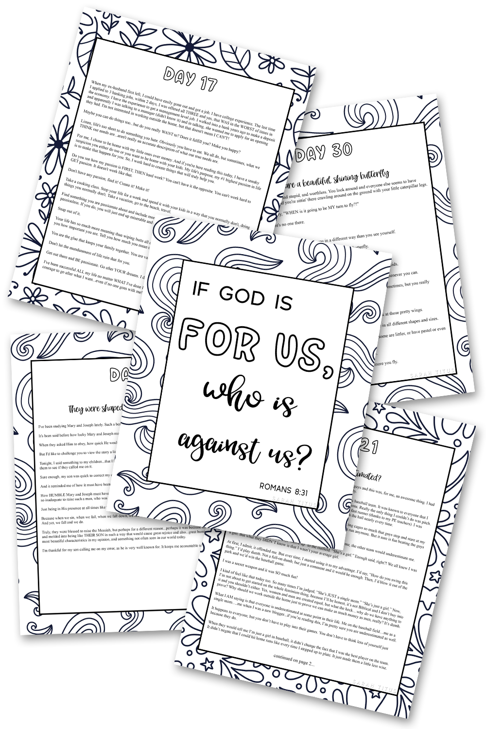 Coloring Hope Binder (31 Day Christian Devotional)