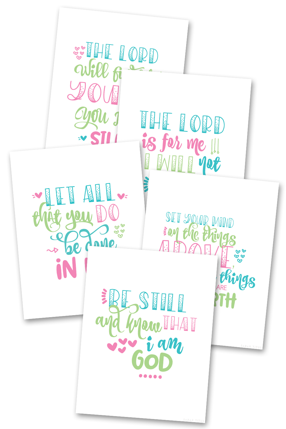 Encouraging Scripture Wall Art Quote Printables