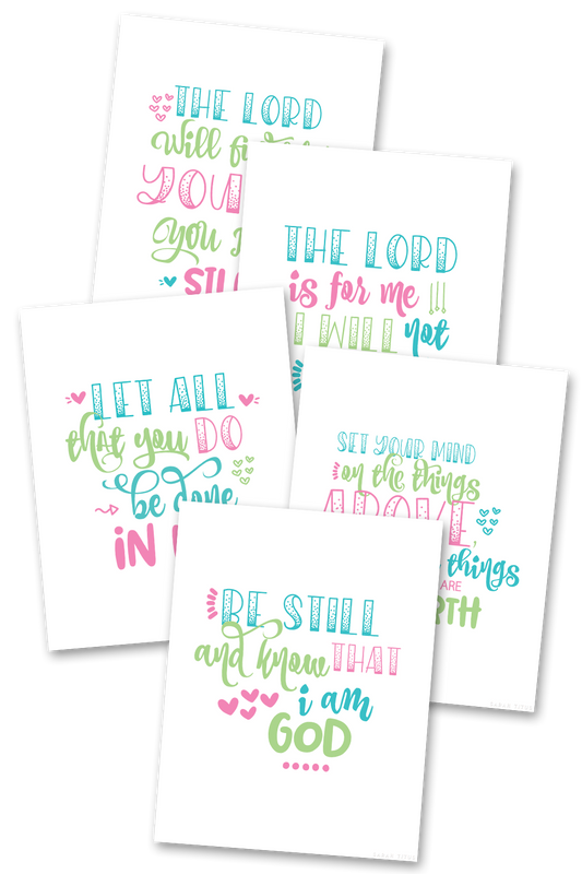 Encouraging Scripture Wall Art Quote Printables