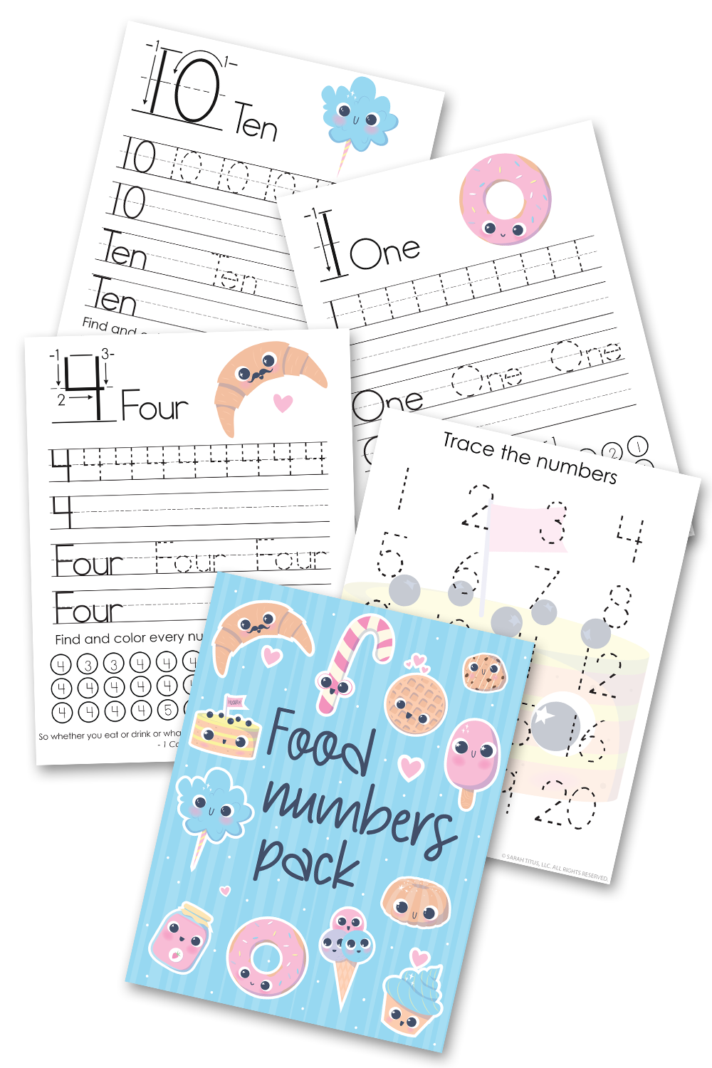 Food Numbers Pack {14 Pages}