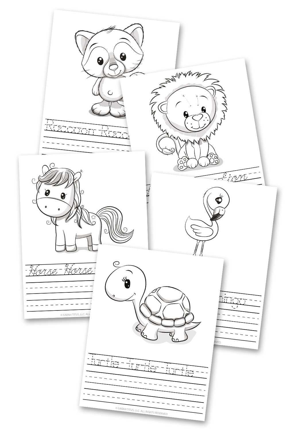 God Created Animals Handwriting Practice Sheets - Print & Cursive {20 pages}