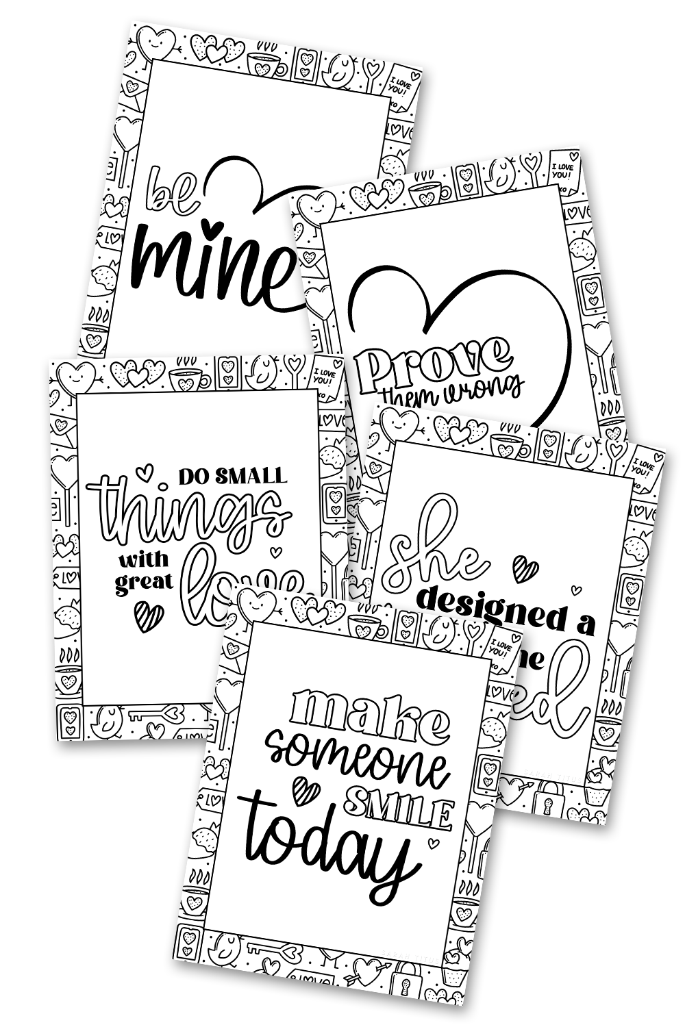 Make Someone Smile Coloring Sheets