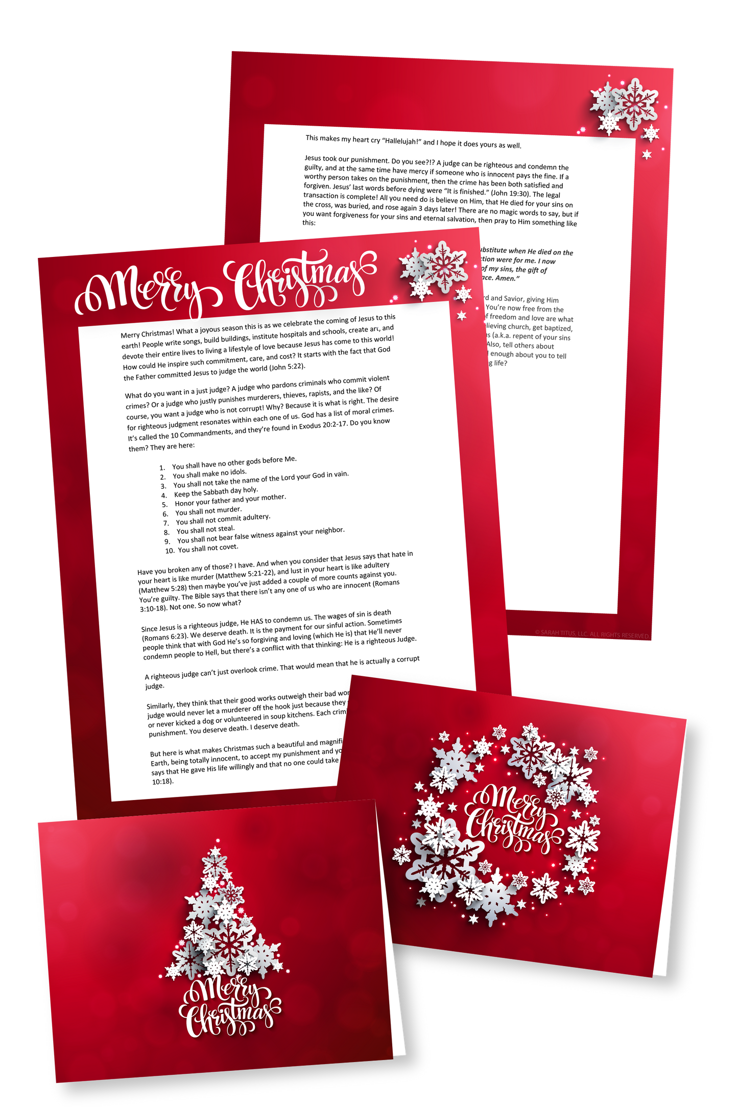 Christmas Card Evangelism Pack (English + Spanish)