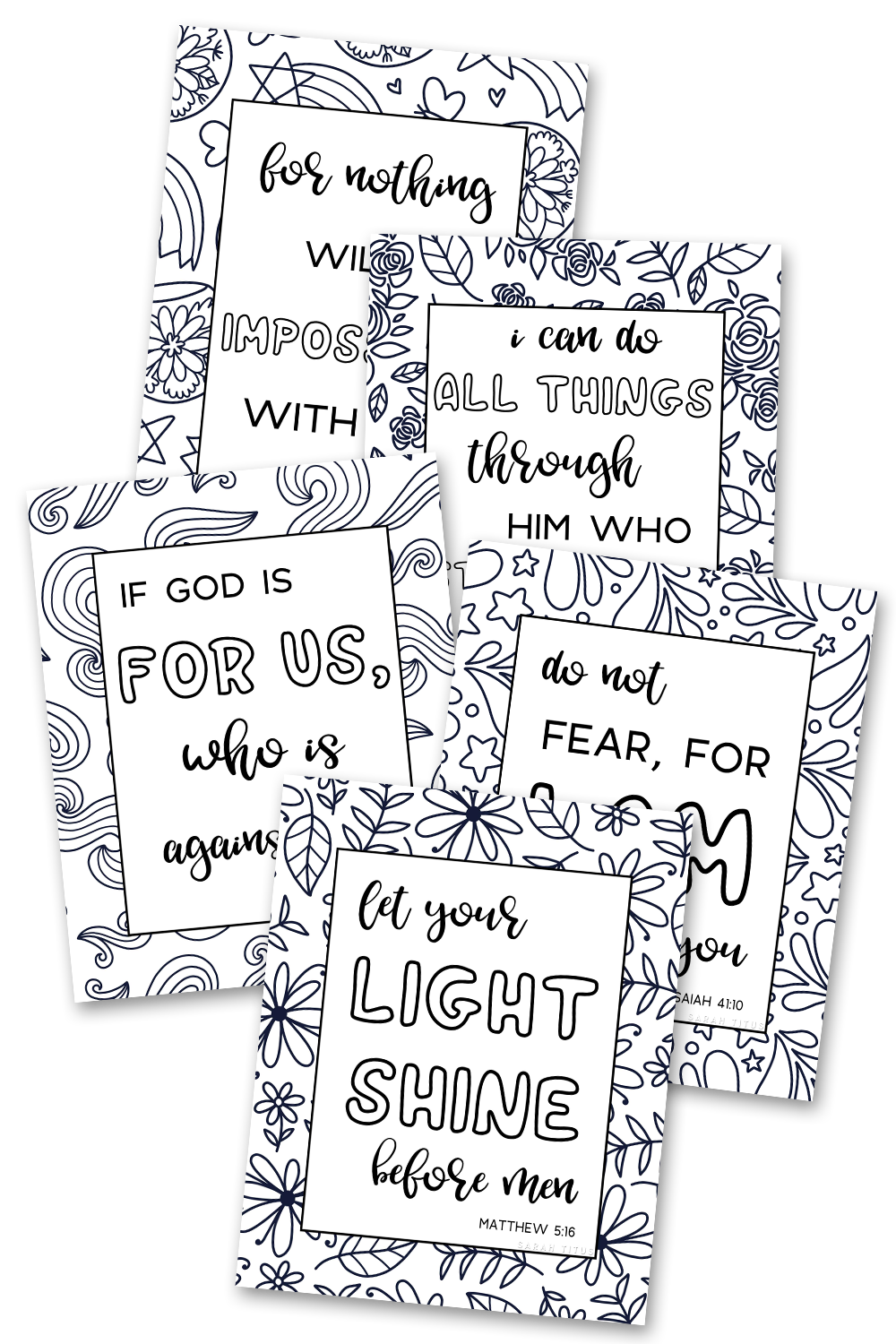 Scripture Coloring Sheets