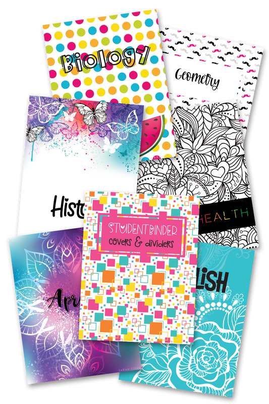 Student Binder Covers & Dividers