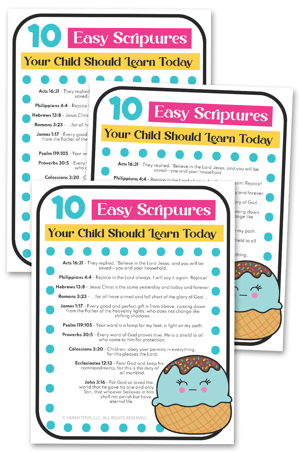 10 Easy Scriptures Your Child Should Learn List