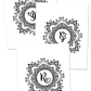26 Colorable Monogram Wall Art