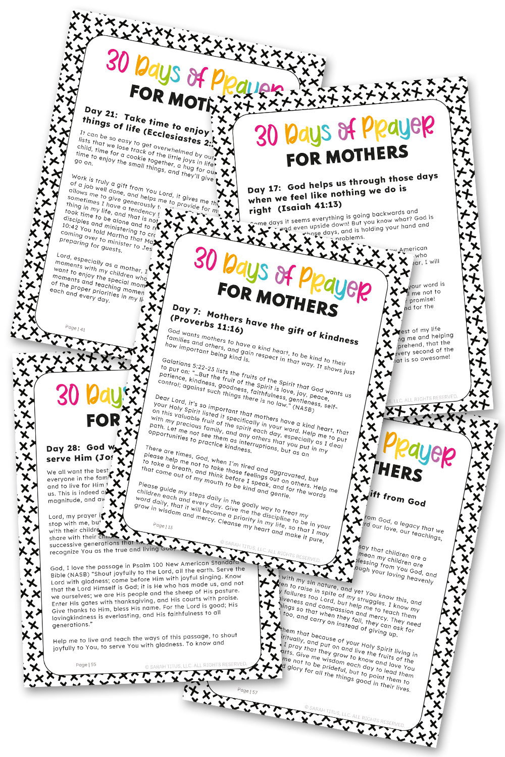 30 Days of Prayer for Mothers Binder