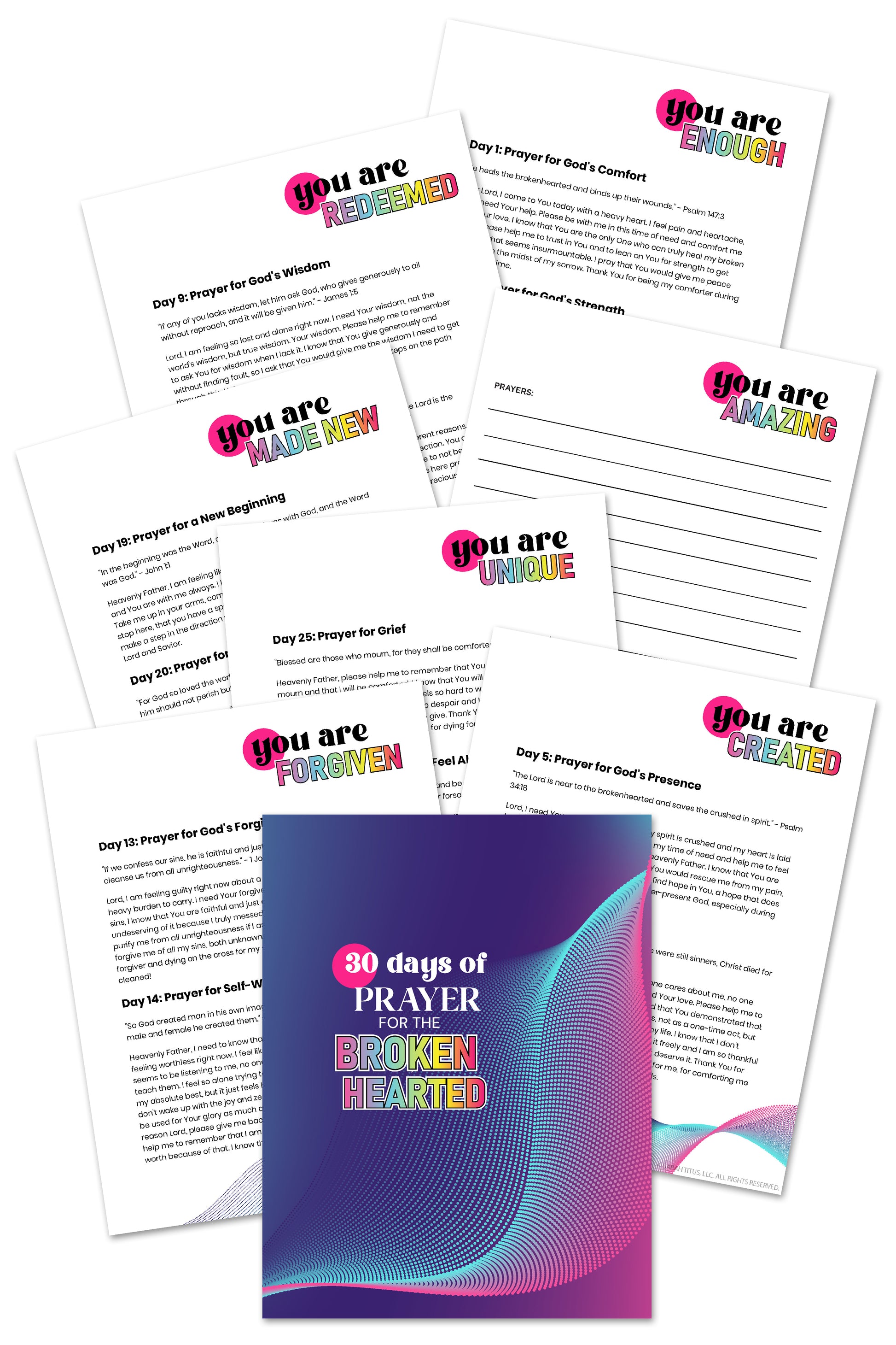 30 Days of Prayer for the Broken-Hearted Binder 