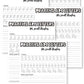Alphabet Hand Lettering Practice Sheets For Small Brushes