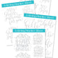 Alphabet Hand Lettering Practice Sheets {35+ Page Workbook}