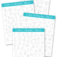 Alphabet Hand Lettering Practice Sheets PDF AND JPGS
