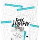 Alphabet Hand Lettering Practice Sheets {35+ Page Workbook}
