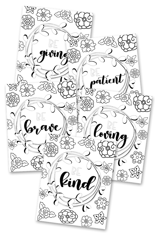 Attitudes Coloring Sheets Pack