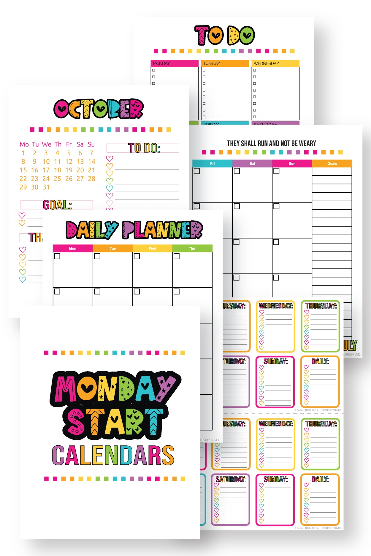 Undated Bible Daily Planner {500+ Pages}
