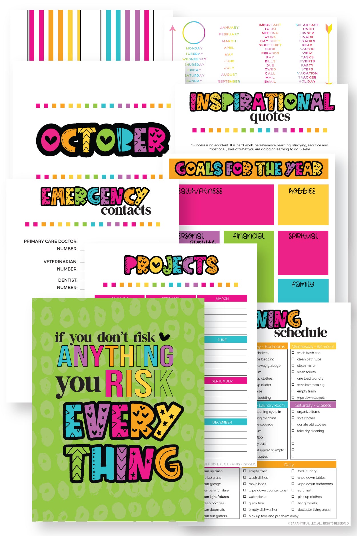 Undated Bible Daily Planner {500+ Pages}